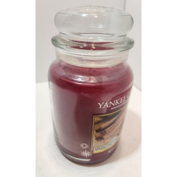 Yankee Candle Sparkling Cinnamon Glass Jar 22 OZ Candle - Picture 9 of 13